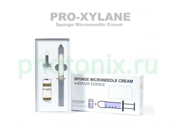 Набор SPONGE CREAM гель со спикулами Pro-Xylane + сыворотка 24К золото 5гр/10мл