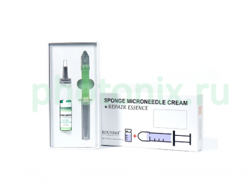Набор SPONGE CREAM гель со спикулами Tea Tree + сыворотка 5гр/10мл